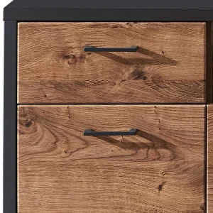 170x92x45 Sideboard In Eiche Dunkel & Grau – Maveira 12