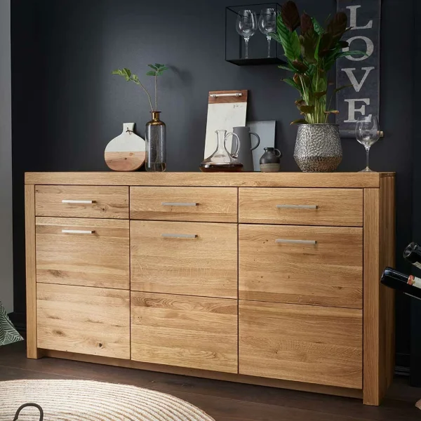 170x92x45 Wildeiche Sideboard Aus Geöltem Massivholz – Loitons 3