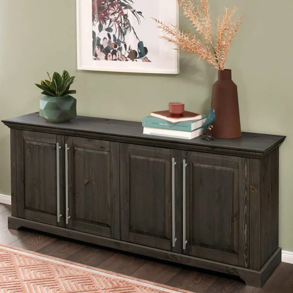 171x70x39 4-türiges Sideboard In Kiefer Dunkel – Syvila 3