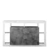 172x102x42 Wohnzimmer Schrank In Weiß HG & Beton NB – Harrisons I 22