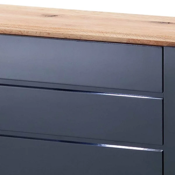 172x81x40 Hochglanz Kommode In Schwarz – Ercurs I 7