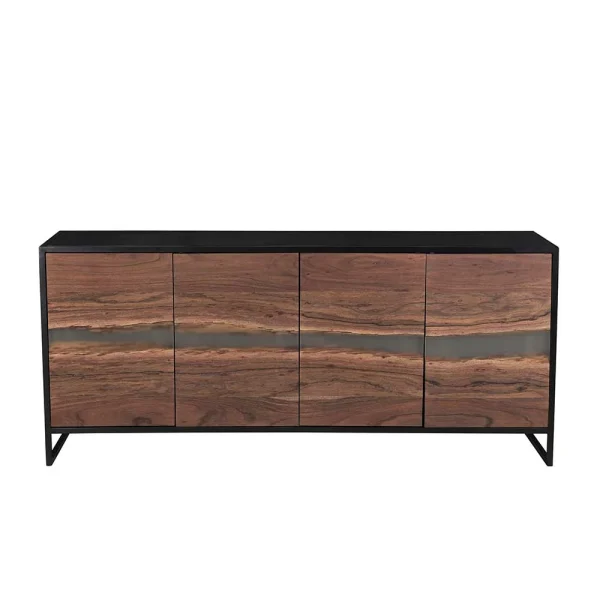 175x76x46 Sideboard In Akazie & Schwarz – Tyziona 3