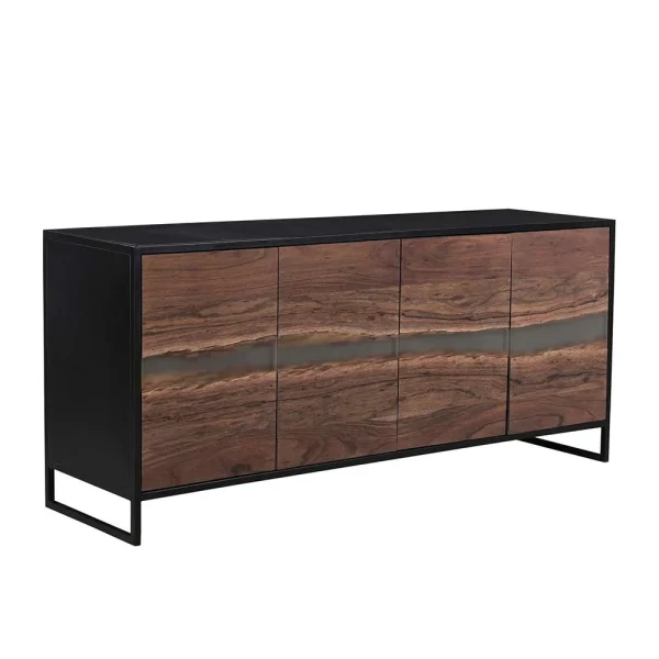 175x76x46 Sideboard In Akazie & Schwarz – Tyziona 4