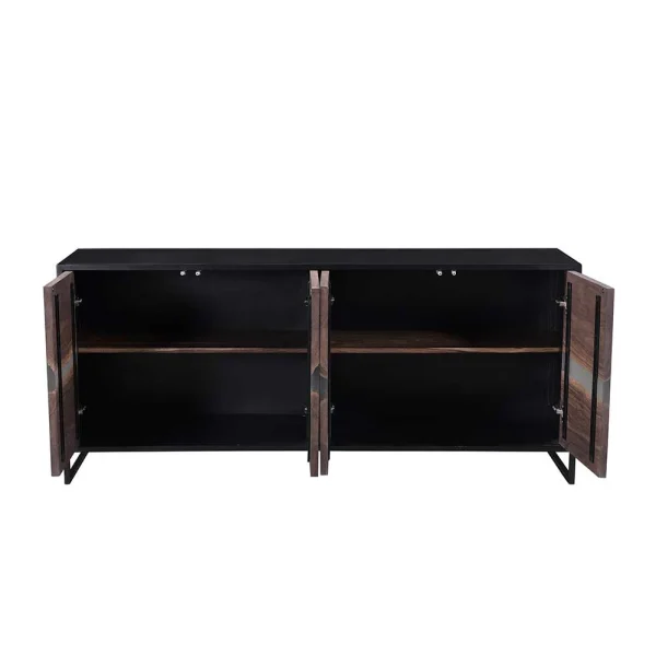 175x76x46 Sideboard In Akazie & Schwarz – Tyziona 5
