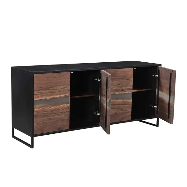 175x76x46 Sideboard In Akazie & Schwarz – Tyziona 6