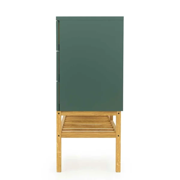 176x100x43 Sideboard In Dunkelgrün & Eiche – Icoleran 7