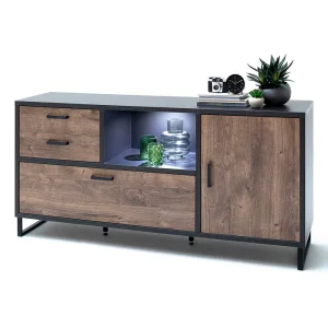 177x86x45 Design Sideboard In Eiche Dunkel Dekor – Emjedov 12