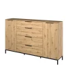 180x113x40 Hohe Kommode In Asteiche Optik – Vunsci 20