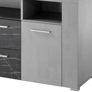 180x70x40 Betonoptik Sideboard Mit Metallgriffen – Evelba 16