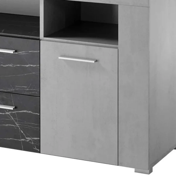 180x70x40 Betonoptik Sideboard Mit Metallgriffen – Evelba 6