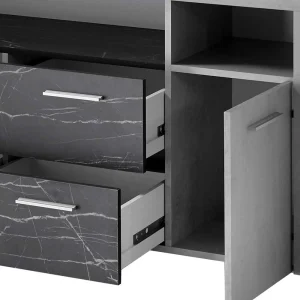 180x70x40 Betonoptik Sideboard Mit Metallgriffen – Evelba 18