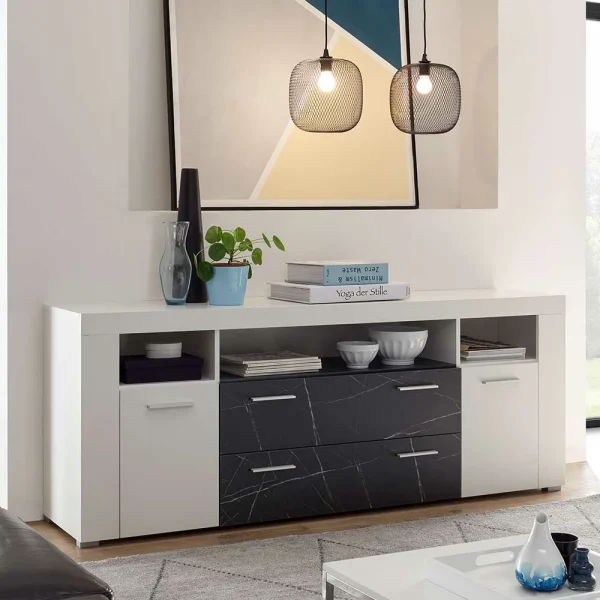 180x70x40 Cm Wohnzimmer Sideboard In Weiß – Vaffonia 3