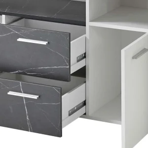 180x70x40 Cm Wohnzimmer Sideboard In Weiß – Vaffonia 18