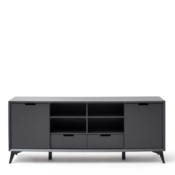180x73x40 Design Sideboard In Grau & Weiß – Vadids 6