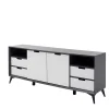 180x73x40 Design Sideboard In Grau & Weiß – Vadids 22