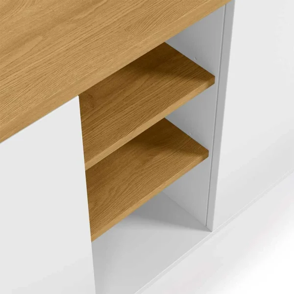 180x75x36 Modernes Sideboard In Weiß & Eiche – Vintilias 5