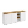 180x75x36 Modernes Sideboard In Weiß & Eiche – Vintilias 11