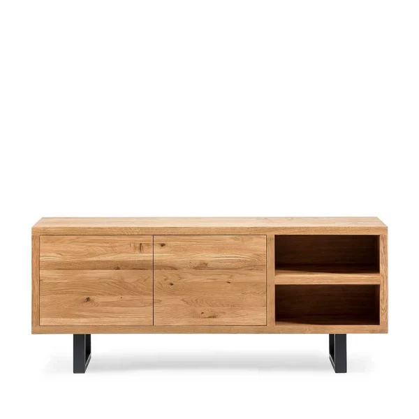 180x75x45 Asteiche Sideboard Mit Metallfüßen – Ventida 3