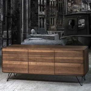 180x75x50 Holz Sideboard Aus Nussbaum – Rivossa 8