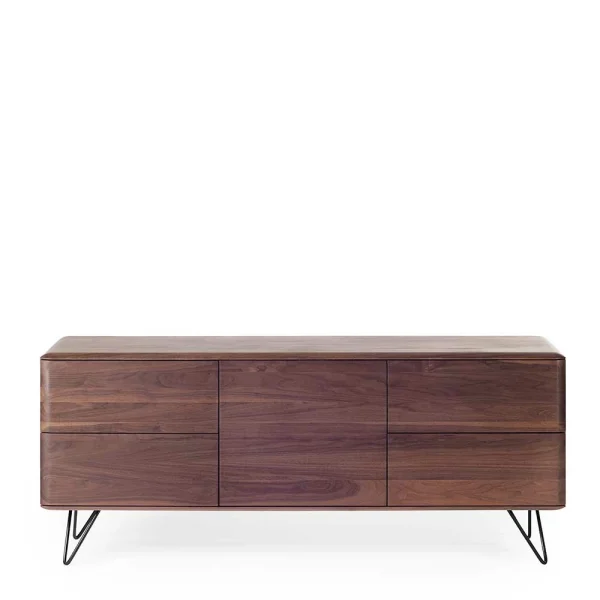 180x75x50 Holz Sideboard Aus Nussbaum – Rivossa 4