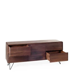 180x75x50 Holz Sideboard Aus Nussbaum – Rivossa 12