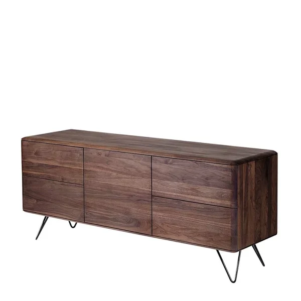 180x75x50 Holz Sideboard Aus Nussbaum – Rivossa 1