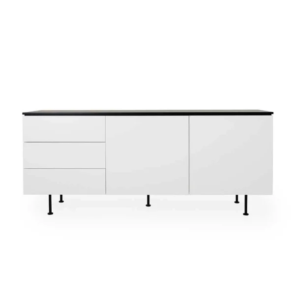 180x76x45 Sideboard In Weiß & Schwarz – Marano 3
