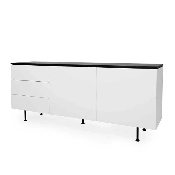 180x76x45 Sideboard In Weiß & Schwarz – Marano 4