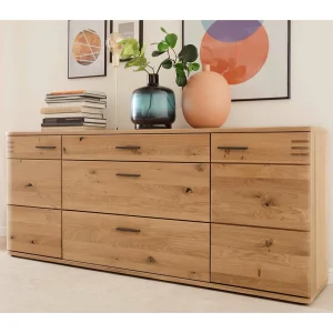 180x78x44 Sideboard Mit Furnier Eiche Bianco – Crupean 12