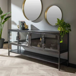 180x80x40 Sideboard Aus Metall & Glas – Brayden 10