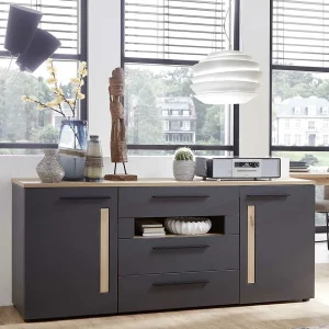 180x81x44 Cm Sideboard In Dunkelgrau – Svanjon 10