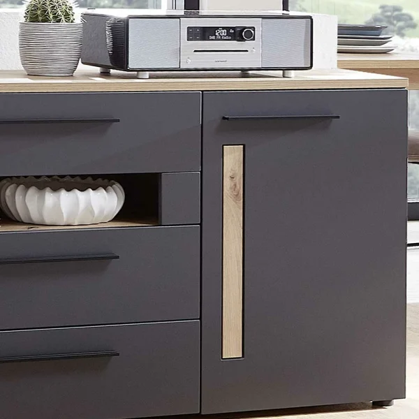 180x81x44 Cm Sideboard In Dunkelgrau – Svanjon 5