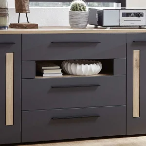 180x81x44 Cm Sideboard In Dunkelgrau – Svanjon 16