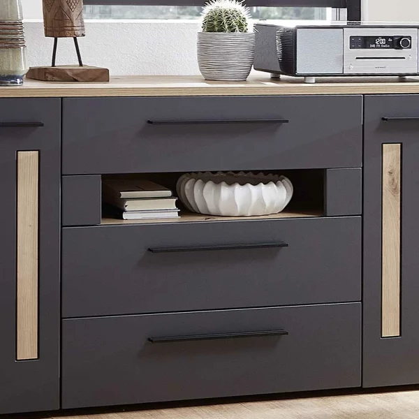 180x81x44 Cm Sideboard In Dunkelgrau – Svanjon 6