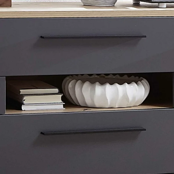 180x81x44 Cm Sideboard In Dunkelgrau – Svanjon 7