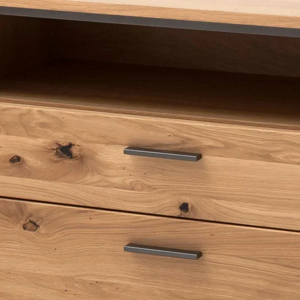 180x81x44 Sideboard In Asteiche Bianco – Vedreda 7