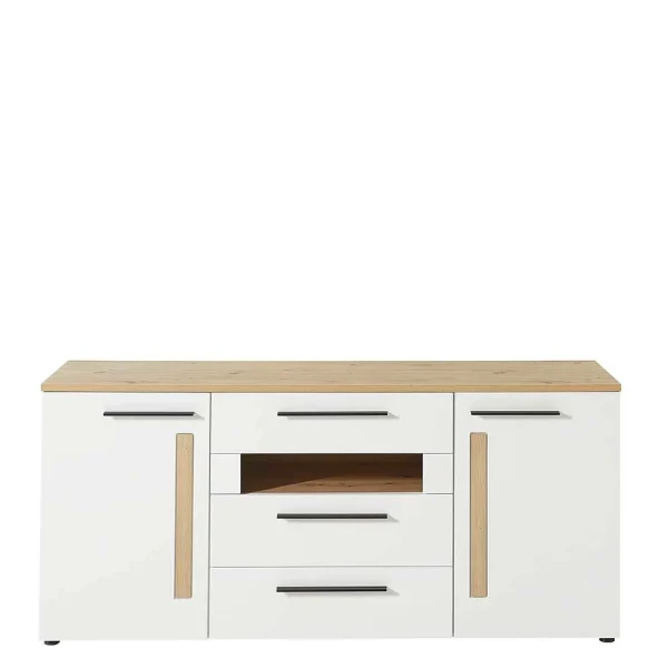 180x81x44 Sideboard In Weiß & Wildeiche Dekor – Cicek 4