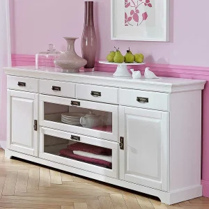 180x84x40 Weißes Sideboard – Landhaus Modern – Akbelev 10