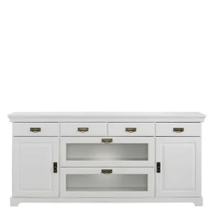 180x84x40 Weißes Sideboard – Landhaus Modern – Akbelev 12