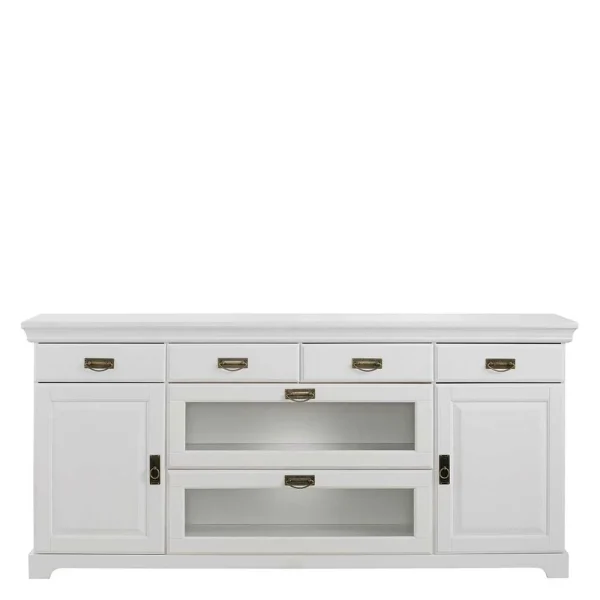 180x84x40 Weißes Sideboard – Landhaus Modern – Akbelev 4