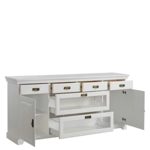 180x84x40 Weißes Sideboard – Landhaus Modern – Akbelev 14