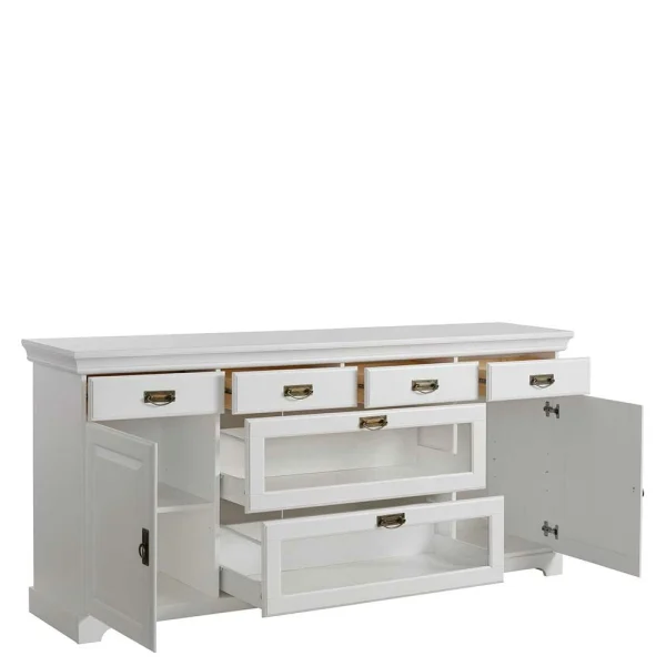 180x84x40 Weißes Sideboard – Landhaus Modern – Akbelev 5