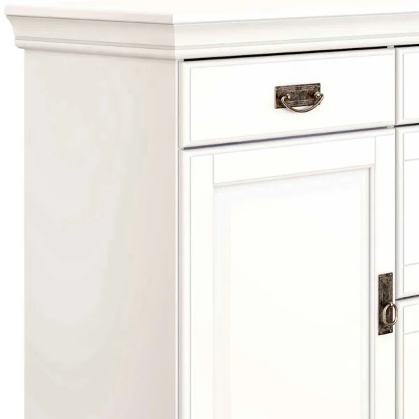 180x84x40 Weißes Sideboard – Landhaus Modern – Akbelev 6