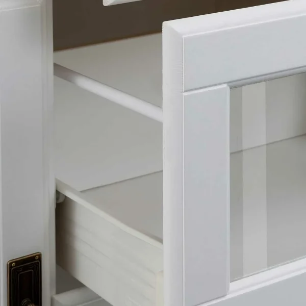 180x84x84 Moderne Anrichte In Weiß & Honig – Brasivon 6