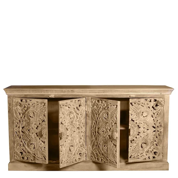 180x90x45 4-türiges Sideboard Im Ethno Stil – Runiasa 5