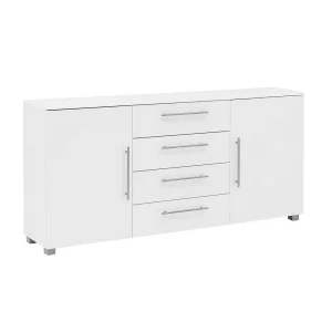181x82x35 Sideboard In Glänzendem Weiß – Borneo 8