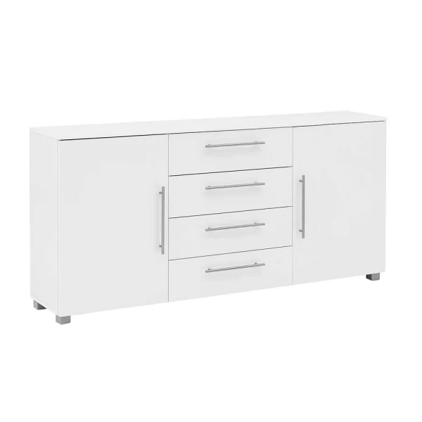 181x82x35 Sideboard In Glänzendem Weiß – Borneo 3