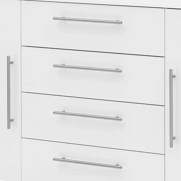 181x82x35 Sideboard In Glänzendem Weiß – Borneo 5