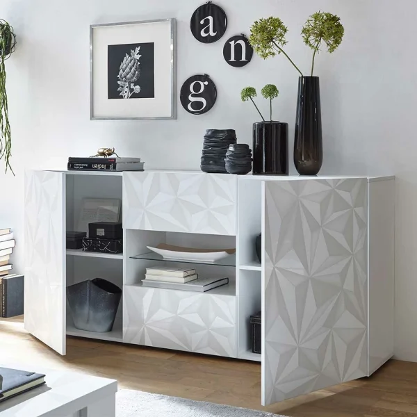 181x84x42 Designer-Sideboard In Glänzend-Weiß – Vovasoma 4