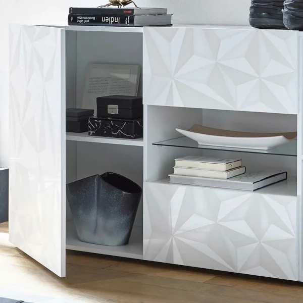 181x84x42 Designer-Sideboard In Glänzend-Weiß – Vovasoma 5